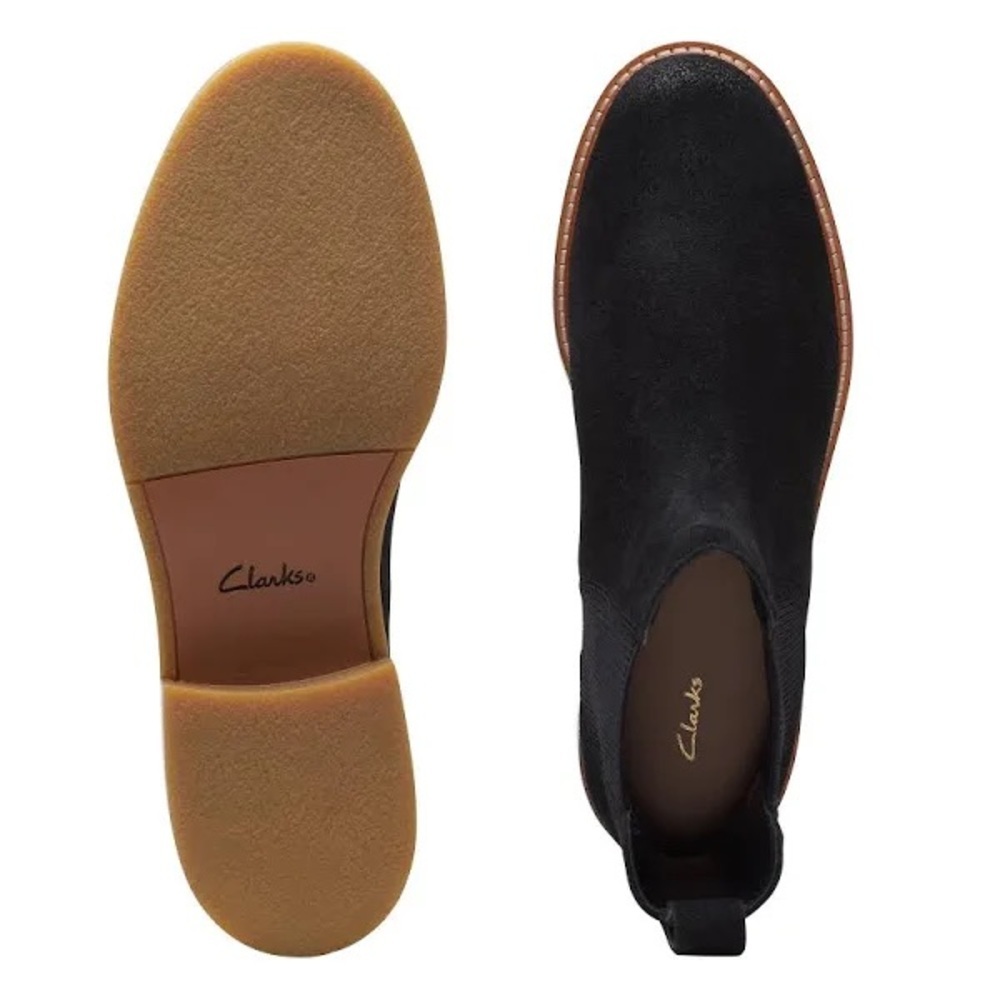 NEW Clarks, Leather Cologne ARL02 Black Suede Boots (26174768) - Picture 8 of 12